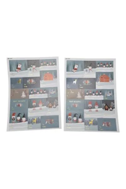 Generic Brand Christmas Themed Self-Adhesive Stickers, Festive Decorative Pat...