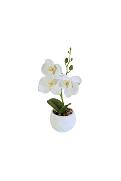 Generic Brand Ghiveci cu Flori Artificiale 25 cm, Decor Floral pentru Casă, B...