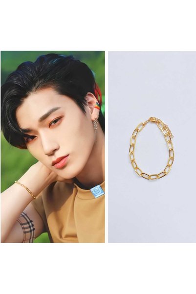 REN AKSESUAR Kpop Ateez San Chain Bracelet