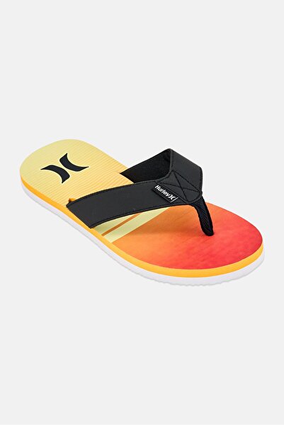 Hurley شباشب رجالية سهلة الارتداء بشعار العلامة التجارية، متعددة الألوان