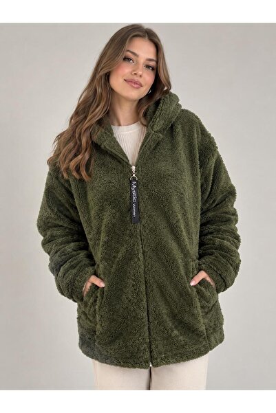 Orly More Peluş Yumoş Fermuarlı Ceket
