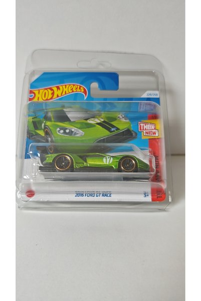 HOT WHEELS THEN AND NOW SERİSİ - 2016 FORD GT RACE MODEL ARABA - (KORUMA KABI...