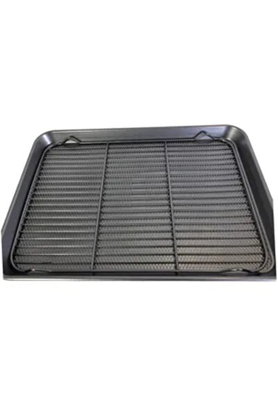 Generic Brand Tavă de copt cu grătar metalic detașabil pentru cuptor, tavă an...