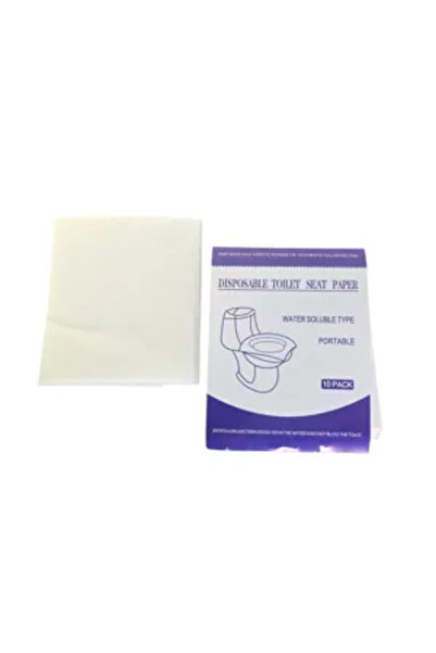 Generic Brand Set of 10 Disposable Toilet Seat Covers, Water Soluble Toilet P...