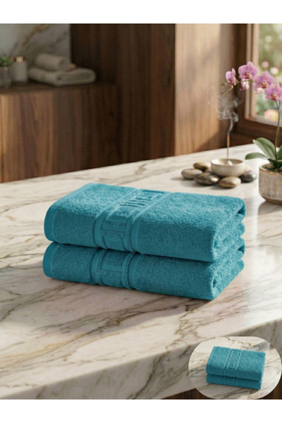 Truva Home Set 2 Prosoape Baie Mari Hoteliere Greek | 70x140 cm | Bumbac Turc...