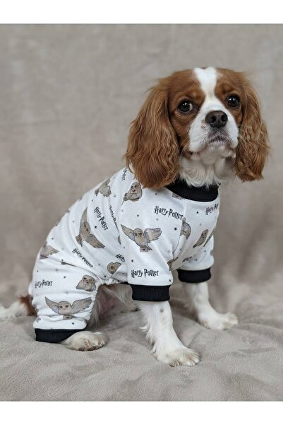Barneystore Kedi Köpek Pamuk Penye Tulum Pijama