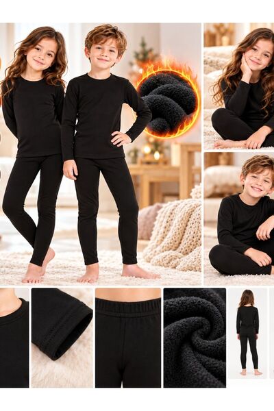 SEBURAM COLLECTION Girls and Boys Thermal Thermal Underwear Set