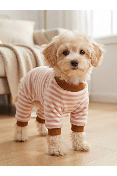 Barneystore Kedi Köpek Pamuk Penye Tulum Pijama