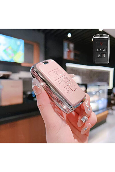 Alazpay Stone Edged Tpu Key Case Cover for Land Rover Range Rover Evoque Disc...