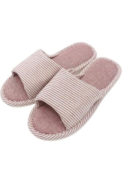 AioTio Women's Comfortable Casual Cotton Anti-Slip Flax Slipper for Indoor an...