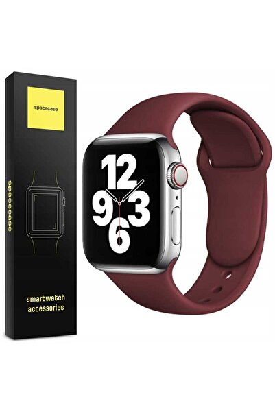 spacecase Curea din silicon AW 42/44/45 bordo