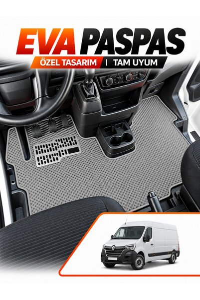 Guerrino RENAULT MASTER 3 PANELVAN (2010-2025) Uyumlu EVA Paspas Metal Topukl...