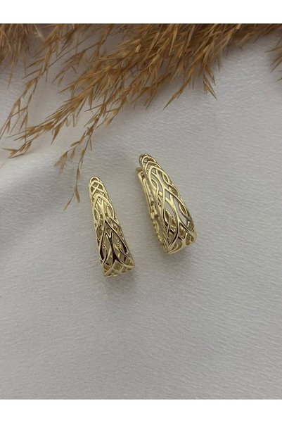 XUPING JEWELRY 14K Kuyumcu Model Zirkon Taşlı Xupıng Çelik Küpe