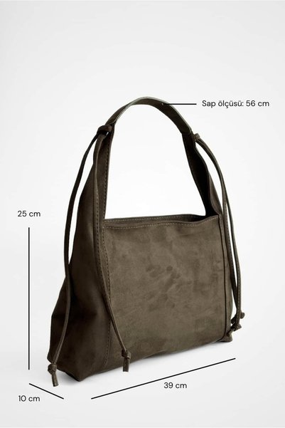 Yuka Atelier Contour Suede Shoulder Bag