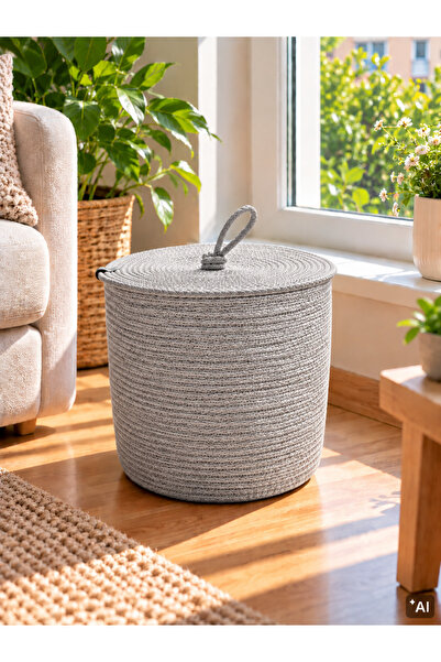 ÖRGÜM Coș organizator multifuncțional cu capac – 25x30 cm.