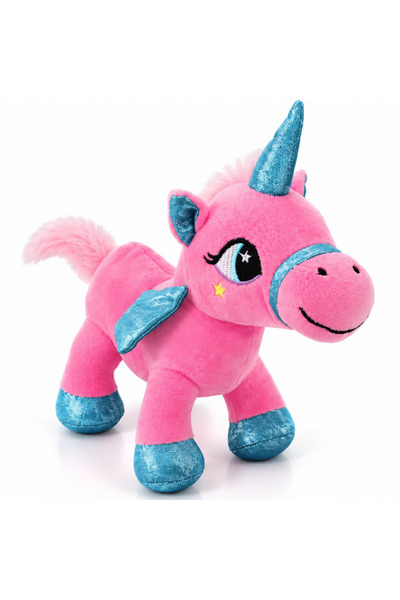 Intrio Peluş Unicorn Oyuncak 20 cm, Sevimli Boynuzlu At, Yumuşak Peluş Oyuncak