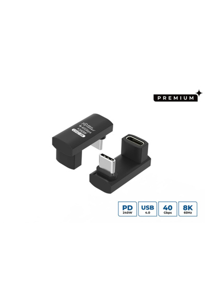 MicroConnect Adaptor Premium Unghiular USB4 USB-C 3x2