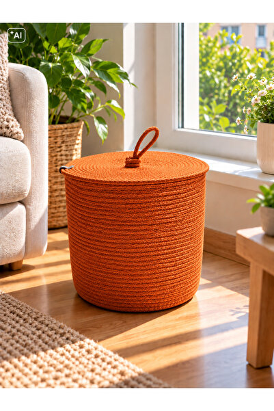 ÖRGÜM Coș organizator multifuncțional cu capac – 25x30 cm.