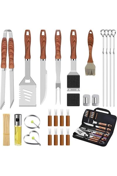 Topdon Top G 35pcs BBQ Grill Accessories Kit, Heavy Duty Stainless Steel Gril...