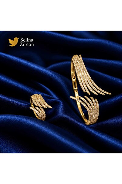 Accessories طقم مجوهرات اسواره مع الخاتم زركون