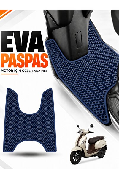 Guerrino ARORA CAPPUCİNO Uyumlu EVA Motosiklet Paspası Scooter Ayak Paspası Motora Özel Lacivert