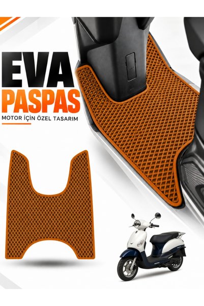 Guerrino MONDİAL WİNG 50 Uyumlu EVA Motosiklet Paspası Scooter Ayak Paspası Motora Özel Taba
