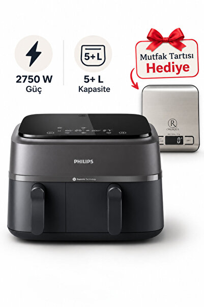 HomeID Uygulaması 3000 Airfryer & Fritöz Gri NA350/00 Mutfak Tartısı Hediye (Onerous)