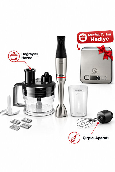 Bosch -Bosch Uzun Çırpıcı Aparatı Blender Seti Siyah MSM6M974 Mutfak Tartısı ...