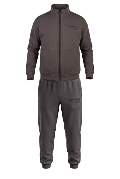 TOMMY LIFE Children's Anthracite Boys Waiter Tracksuit Set Jacket / Jogger Tr...