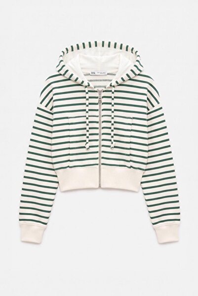 BSL Kapişonlu Crop Sweatshirt