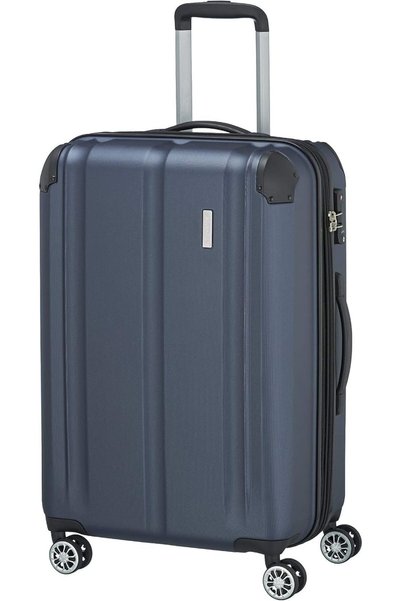 Travelite Hard case Medium Size Expandable 4 Wheels City Trolley with Scratch...