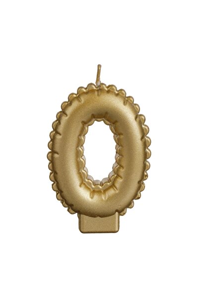 OEM Lumânare Zi de Naștere Aurie Metalizata Nr.0 – Decor Elegant pentru Tort ...