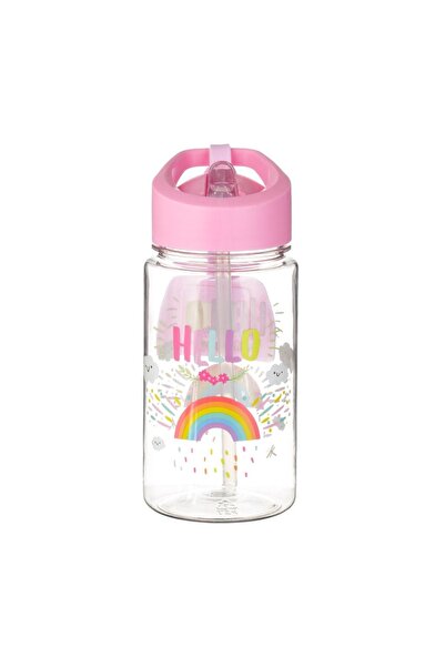 OEM Sticlă de Apă Pop-Up Roz Rainbow cu Eticheta Curcubeu 440 ml, Transport Ușor