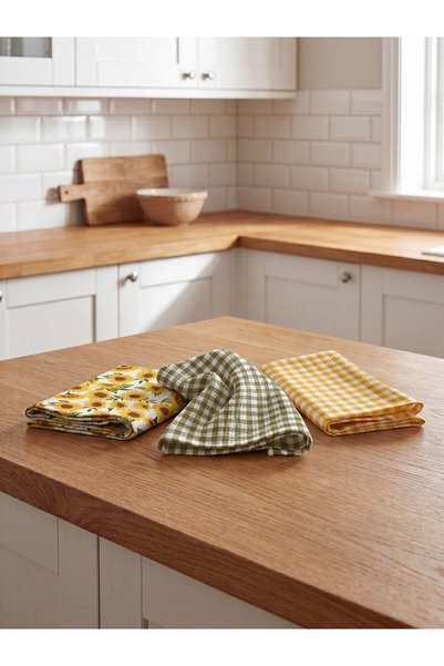 LC Waikiki Lcw Home Mixed Patterned Drying Cloth with Nevavm Difference