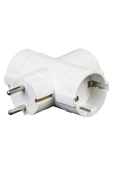 Technik Priză triplă în T cu protecție la supratensiune 3x Schuko 16A 3500W M...