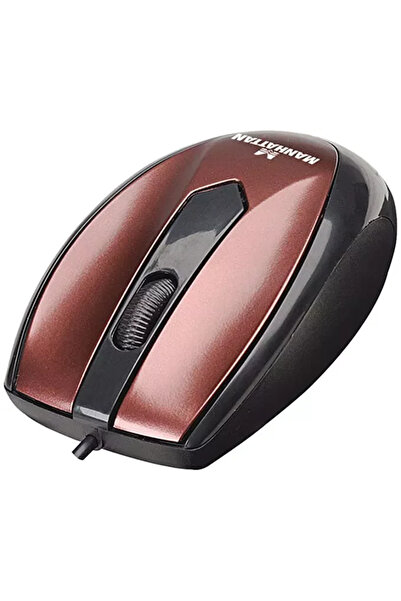 MANHATTAN Mouse optic USB 1000dpi maro 177979