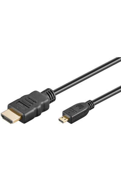 goobay Cablu HDMI 2.0 - micro HDMI 5m 4K Ultra HD 2160p 60Hz negru 53787