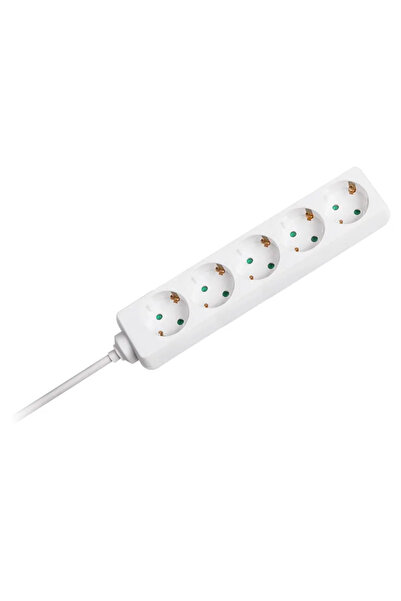 V-TAC Prelungitor 5 prize 1.5m 3G1.5mm2 alb SKU-8758