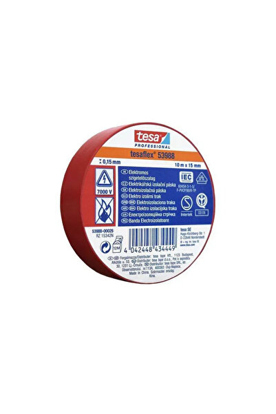 Tesa Banda 10m izolatoare TESAFLEX rosu