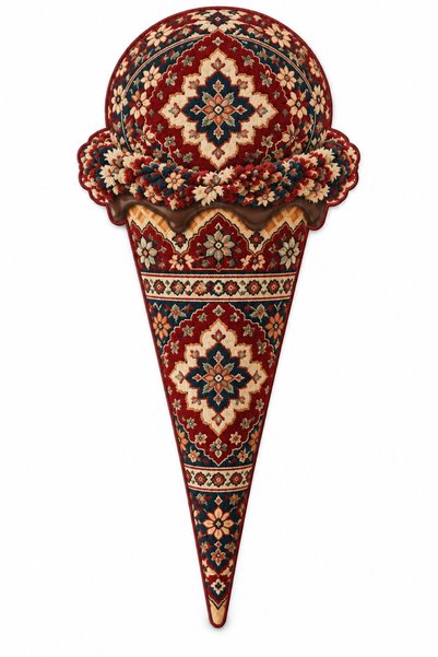 Rugs Modern Halı سجادة زخرفية منسوجة حديثة بنمط الآيس كريم التقليدي من AURApl...
