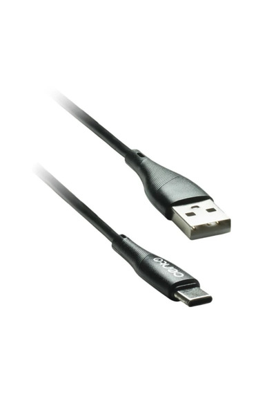 Cento Cablu USB Tip C - USB 1m 3A Silicon negru C101