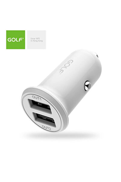 Golf Alimentator Incarcator auto 3.4A 12-24V la 2x USB 2x 2.4A maxim 3.4A alb...
