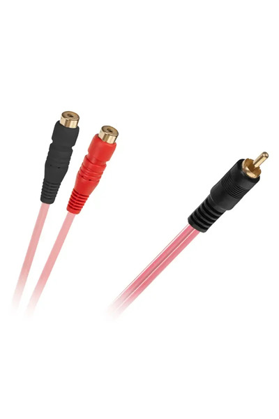 Cabletech Cablu adaptor Y RCA la 2x RCA mama 0.2m