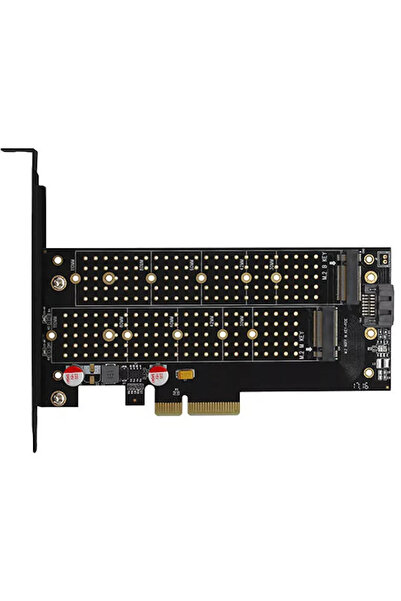Axagon Adaptor Intern PCEM2-D PCI-E 3.0 4x - DUAL M.2 SSD (NVMe + SATA) Volta...