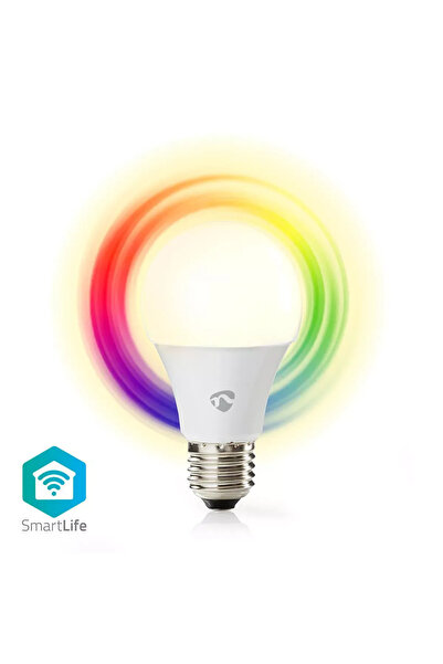 Nedis Bec LED Smart WiFi RGB lumină alb cald E27 6W 470lm