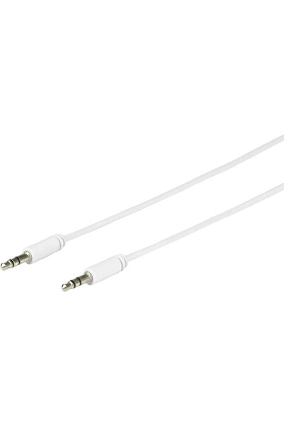 eSTUFF Cablu mini JACK 3.5 mm tata tata 2m alb