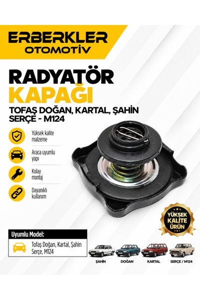 ERBERKLER Radyatör Kapağı - Tofaş Doğan Kartal Şahin Serçe-M-124