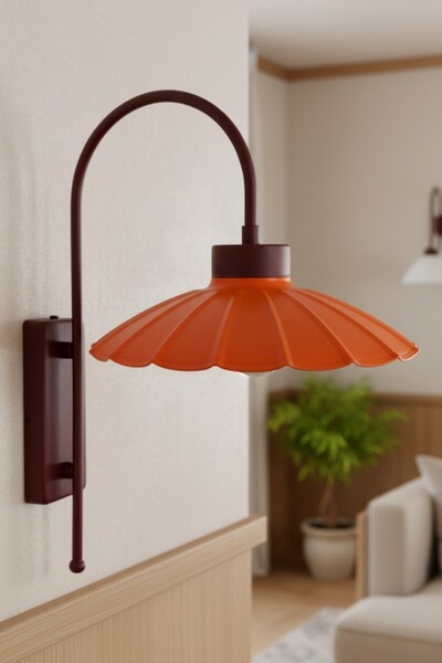 Bamyum Risso Orange Single Cherry Rotten Body Wall Sconce Living Room Kitchen Hallway Cafe Boutique Lamp Lighting