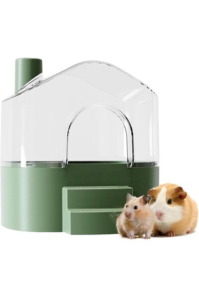GENERAL Large Sand Bath Box for Small Animals, Wide Bathing Basin for Hamster...
