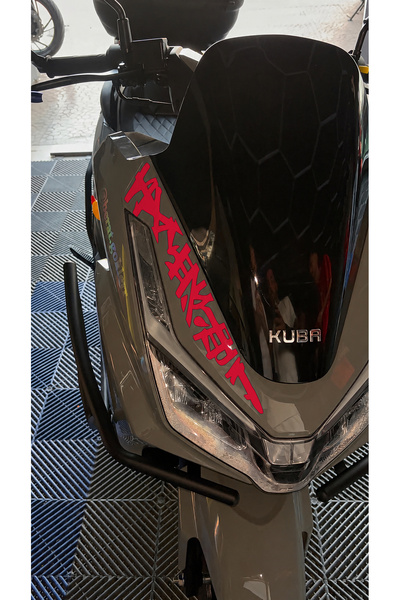 Banxtre Kuba XRS 50 Scooter için REFLEKTÖRLÜ Far Üstü Tribal Desen Sticker (1...
